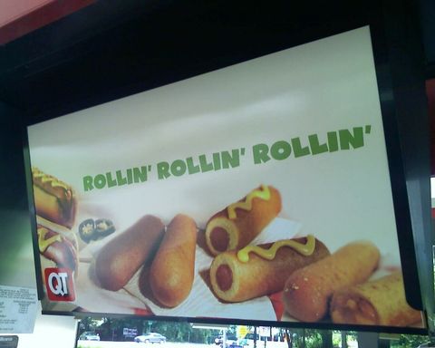 A bicultural catchphrase. Labelled not hot dog.